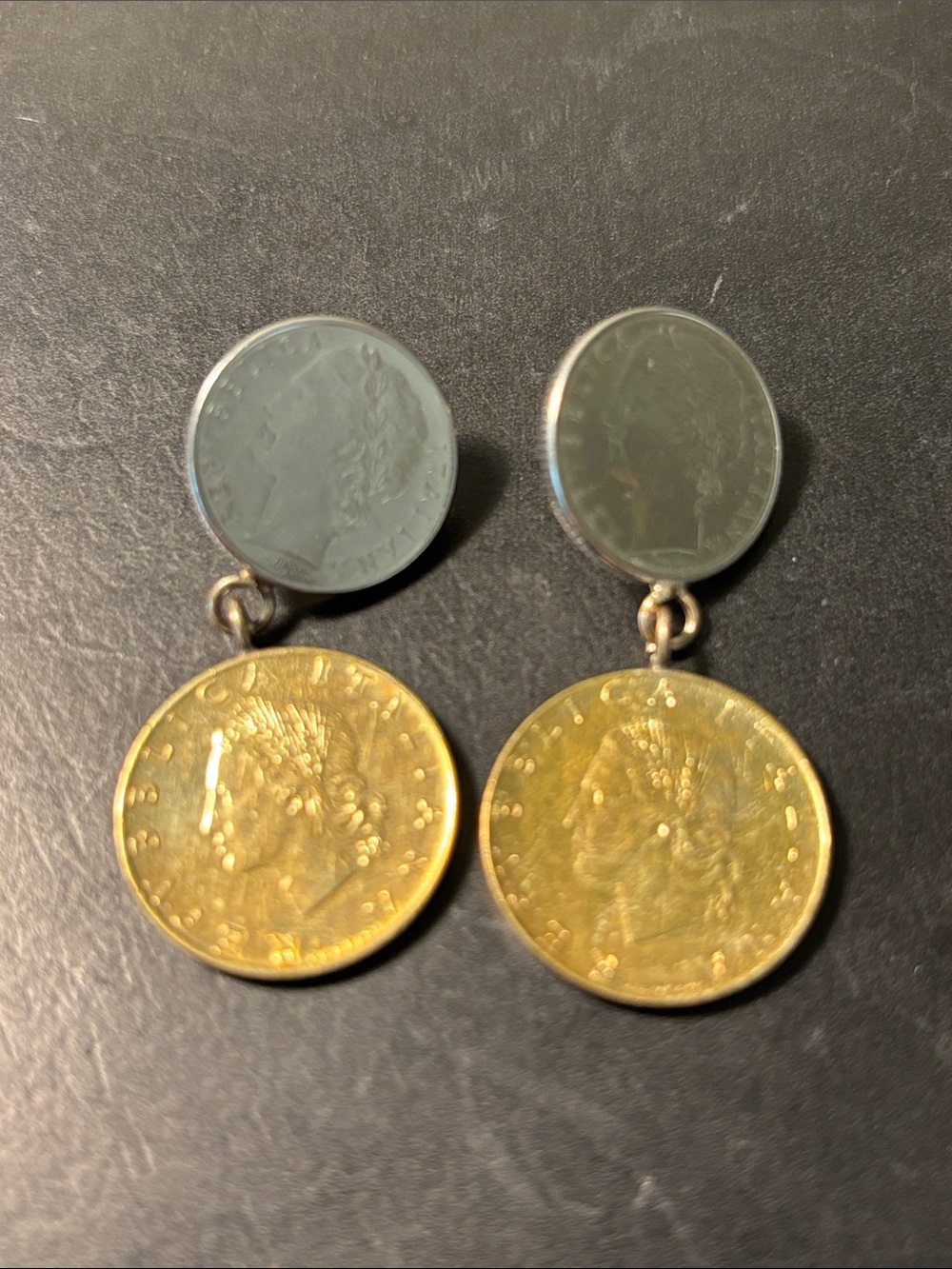 Vintage Lira earrings - 80s